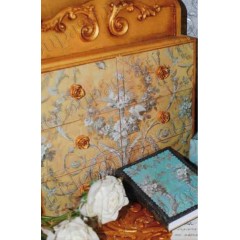 Рисовая бумага для декупажа Stamperia DFS180 "Орнамент Rococo" золотистый, 33х48 см