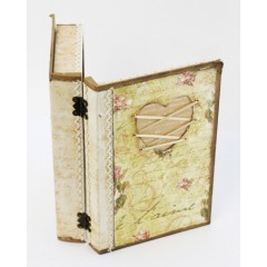 Заготовка шкатулка книга малая, 14х18х6,5 см, Россия