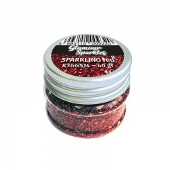 Микроблёстки - глиттер Glamour Sparkles, цвет красный, Stamperia (Италия), 40гр