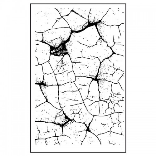 Штамп резиновый на резиновой основе Тонкий кракле, 7х11 см, Stamperia