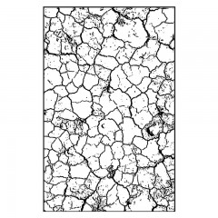 Штамп резиновый на резиновой основе WTKCC137 "Кракелюрная сетка", 7х11 см, Stamperia