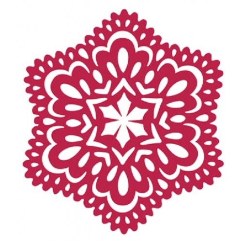 Трафарет маска Снежинка, 10х10 см, Италия KSA001