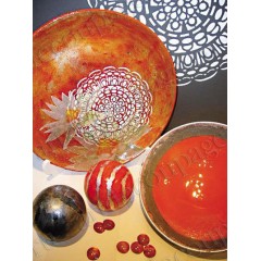 Трафарет пластиковый KSG097 "Кружево, салфетки", 21х29,7 см, Stamperia (Италия)