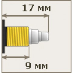 Часовой кварцевый механизм 12888SMC усиленный, ось 23 мм, Young Town (Гонконг)