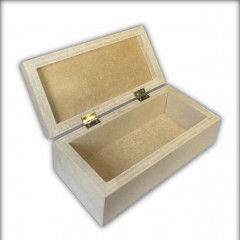 Заготовка шкатулка прямоугольная из МДФ, 25х12х8 см, Россия