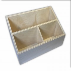 Заготовка карандашница из фанеры, 19,5х12хh14 см, Россия