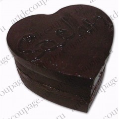 Заготовка коробка картонная "Сердце", 8x8x4,5 см, Stamperia