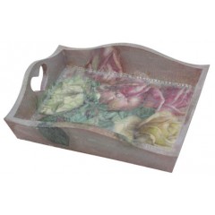 Заготовка подносик прямоугольный деревянный, 15х20х5 см, Россия