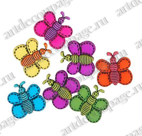 Декоративные пуговицы "Разноцветные пчёлки", Blumenthal Lansing Favorite Findings