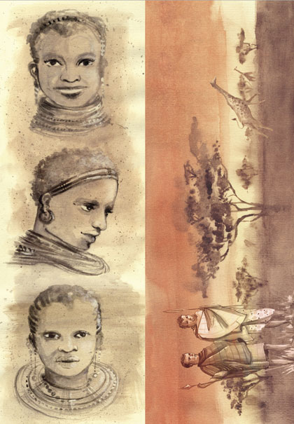 Рисовая бумага для декупажа Calambour MSK 8 Африка Саванна, портреты