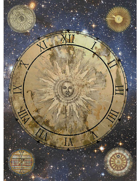 Рисовая бумага для декупажа Craft Premier Астрология часы, АртДекупаж
