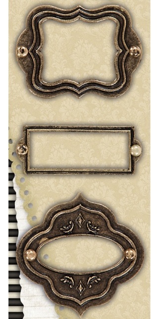 Декоративные металлические рамочки для скапбукинга, декоративные украшения Gorjuss - магазин АртДекупаж