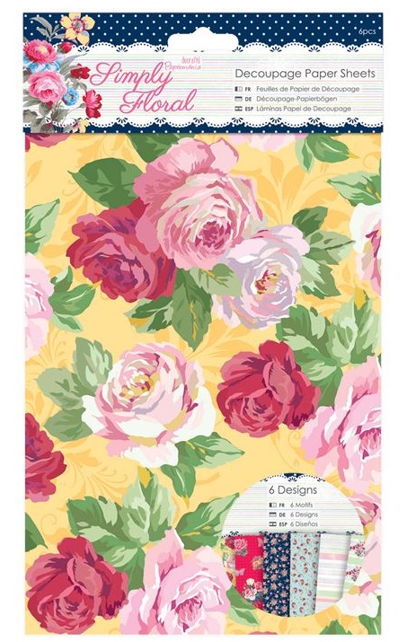 Набор тонкой бумаги для скрапбукинга Simply Floral