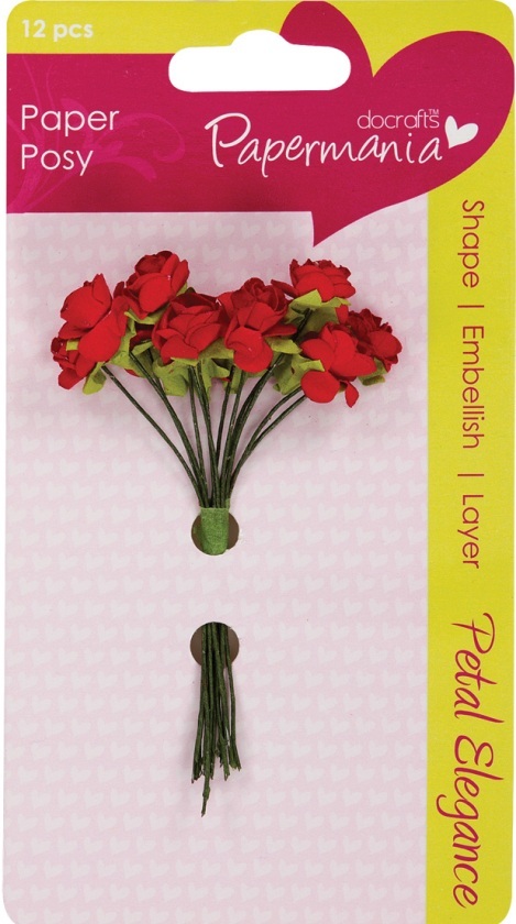 Декоративные  красные розы для скрапбукинга и декора, купить
