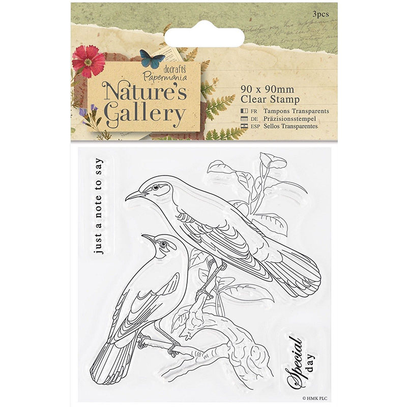 Штампы силиконовые для скрапбукинга птицы Nature's Gallery