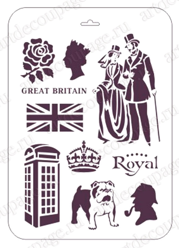 Трафареты для декупажа и росписи Старая Англия Event Design