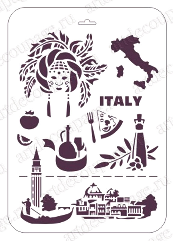 Трафареты для декупажа и росписи Италия Event Design