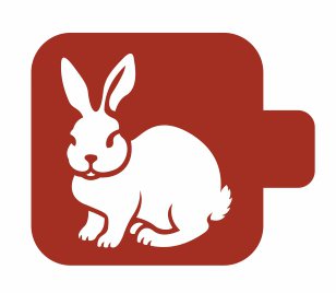 Трафарет для росписи Модуль Фауна Кролик Трафарет-Дизайн 9х9 см