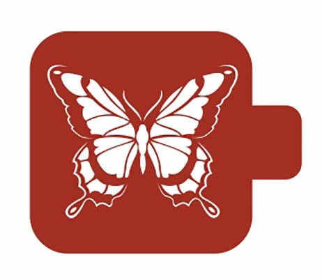 Трафарет для росписи Модуль Фауна Большая бабочка Трафарет-Дизайн 9х9 см