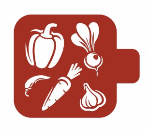 Трафарет для росписи Модуль Кухня Овощи Трафарет-Дизайн 9х9 см