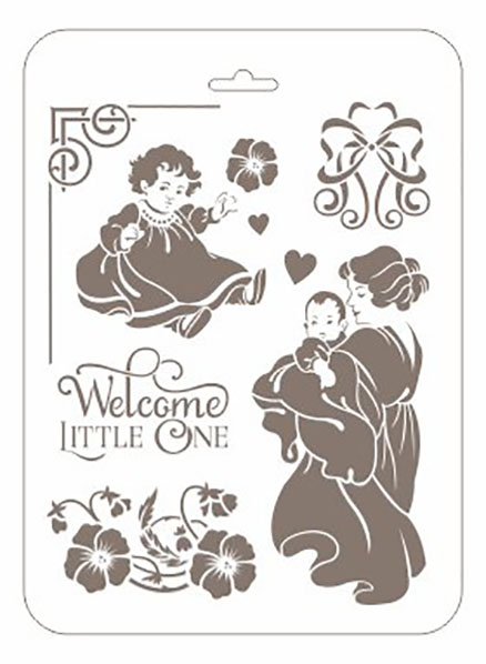 Трафарет для росписи К рождению малыша РМ-06 Трафарет-Дизайн