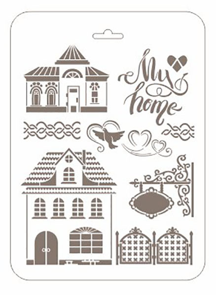 Трафарет для росписи Мой дом Романтика РМ-31 Трафарет-Дизайн