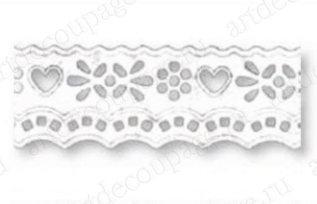 Кружевная самоклеящаяся лента для скрапбукинга "Волны", декоративный бумажный скотч