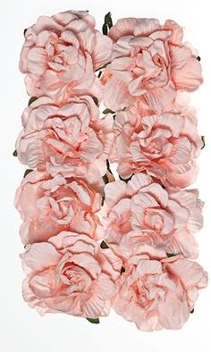 Бумажные нежно розовые гвоздики, цветы для скрапбукинга и декора, купить
