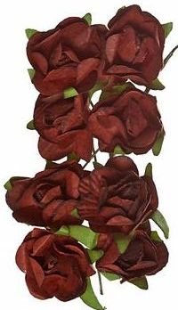 Бумажные розы для скрапбукинга,  декоративные миниатюрные цветы, купить
