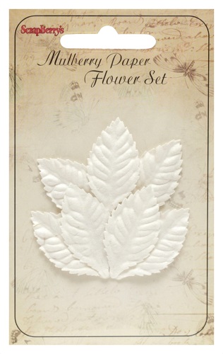 Листья розы мелкие бумажные декоративные для флористики скрапбукинга, купить