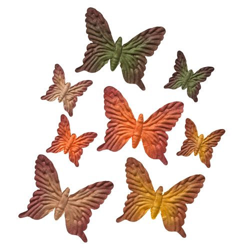 Набор украшений для скрапбукинга, бабочки Цвета осени (Золотая осень)