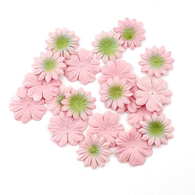 Цветы декоративные бумажные для скрапбукинга, флористики