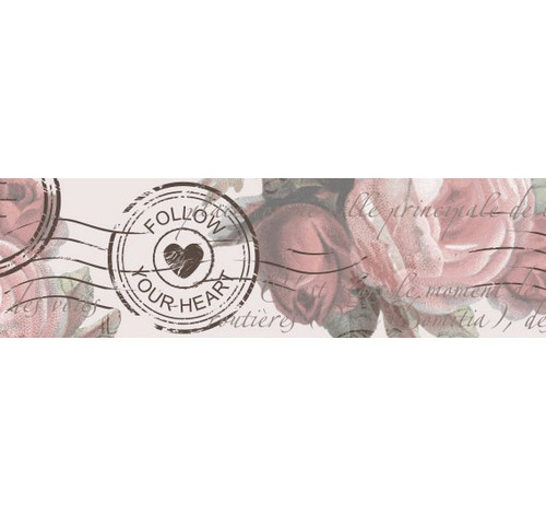 Бумажный скотч с рисунком для скрапбукинга Розовый сад, декоративная клейкая лента, купить