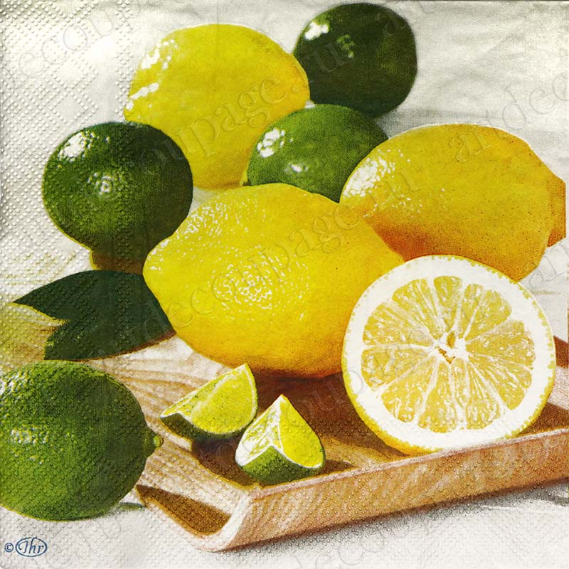 Салфетка для декупажа Лимоны и лаймы