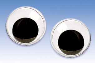 Глаза для игрушеккруглые с подвижными зрачками1,0 см, купить  - магазин АртДекупаж