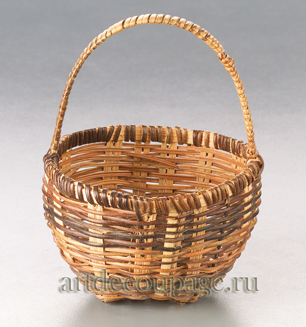 Маленькие корзинки, Корзинка миниатюрная плетеная из прутьев ротанга, купить - магазин АртДекупаж