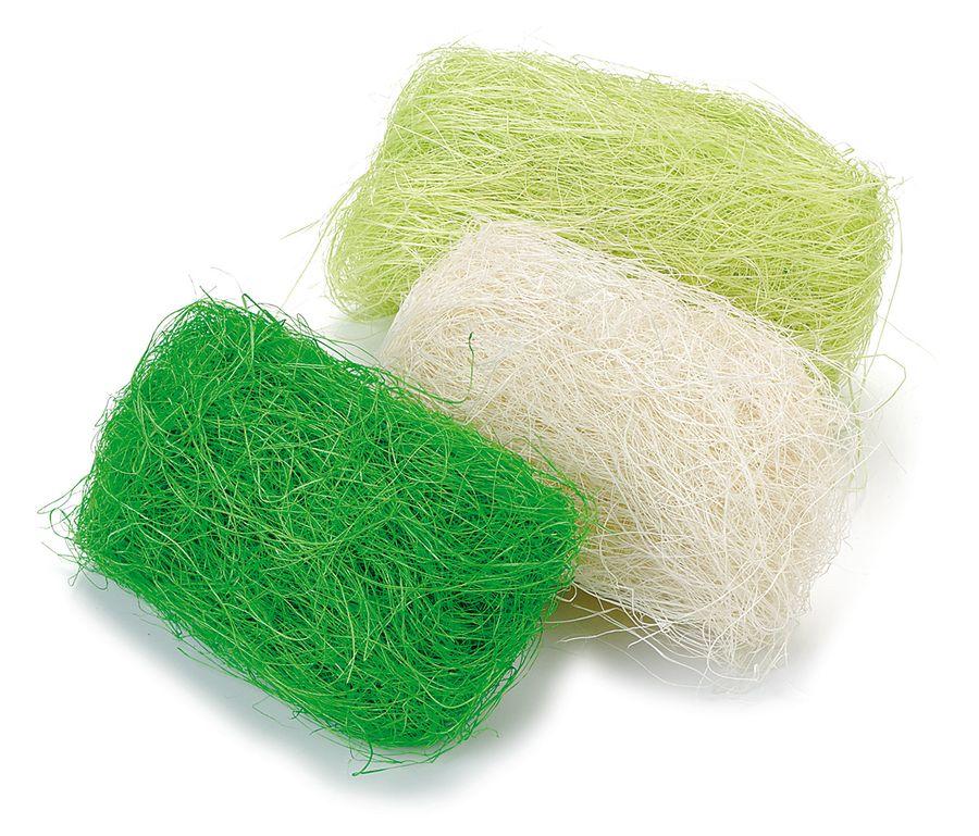 Сизалевое цветное волокно, зеленый микс, искусственная зелень для топиария,купить