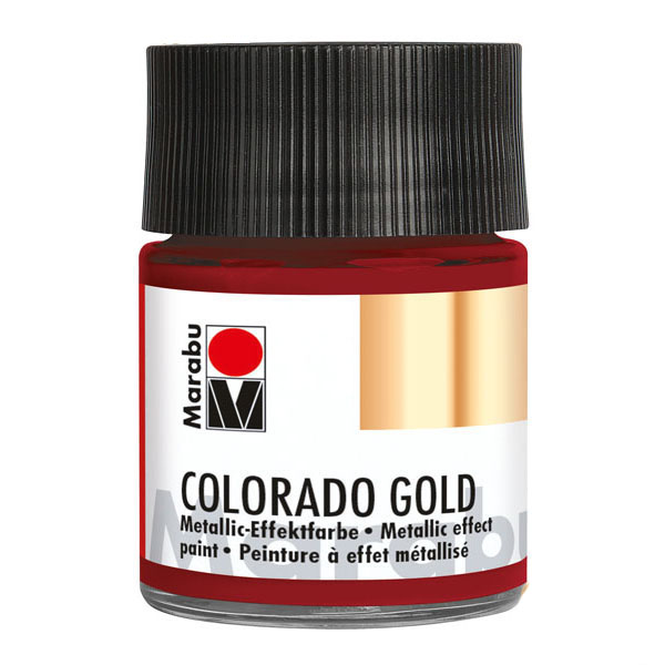 Краска с эффектом металла Colorado Gold красный Marabu 
