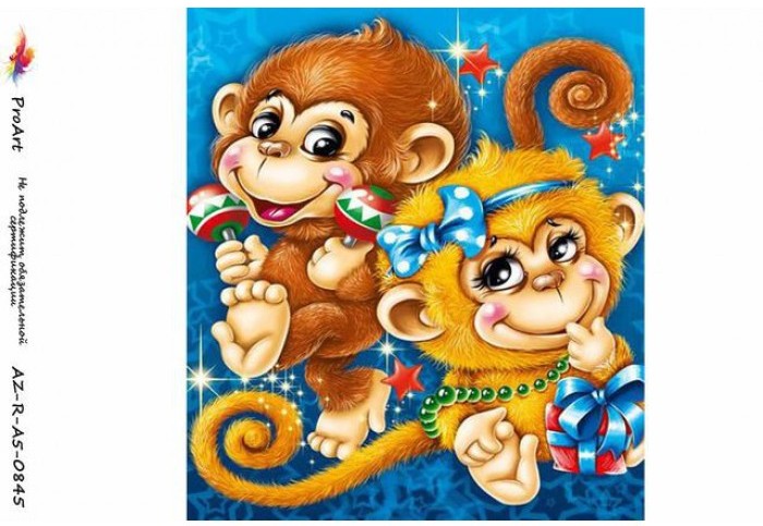 рисовая бумага для декупажа новогодние обезьяны