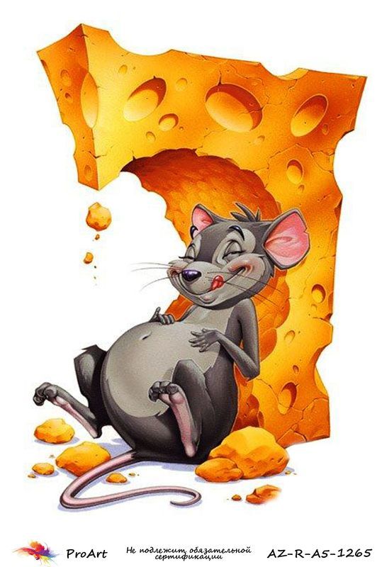 рисовая бумага для декупажа Мышь и сыр