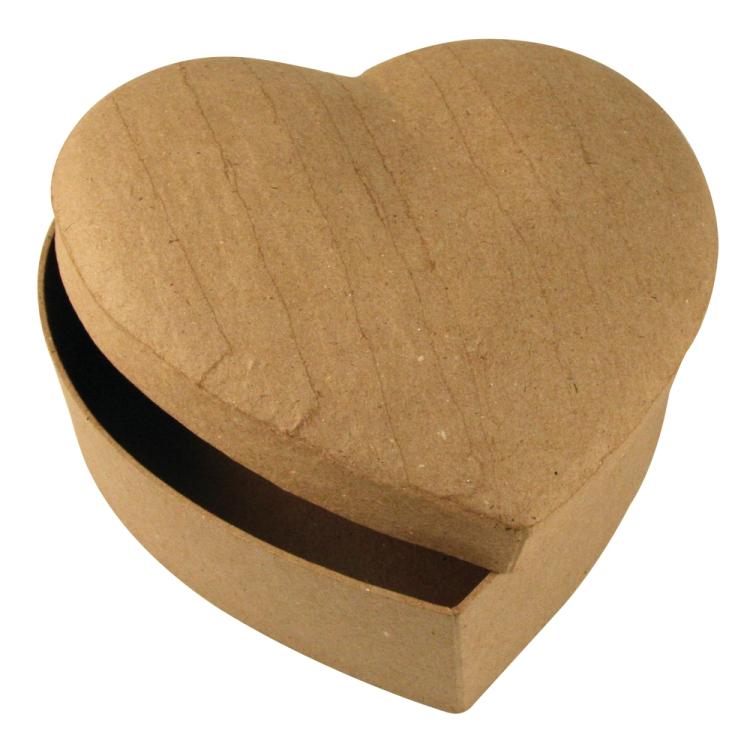 Заготовка коробка из картона объемная Сердце, купить - магазин АртДекупаж