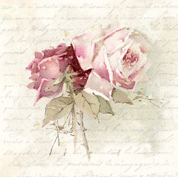 Салфетки для декупажа Винтажная роза, Sagen Vintage Design купить