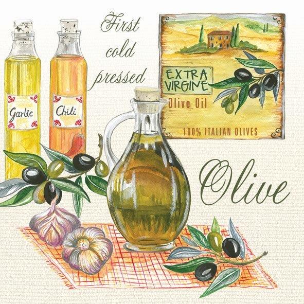 салфетка для декупажа Оливковое масло