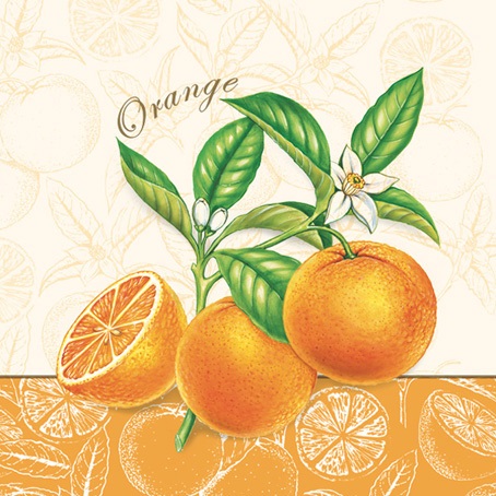 салфетки для декупажа Апельсины