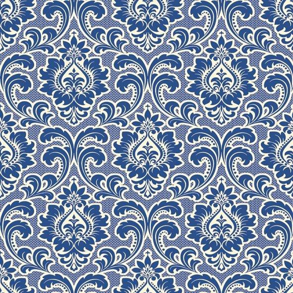 салфетка для декупажа Орнамент барокко синий