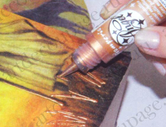 Краски контуры металлик гелевые Angel Stamperia