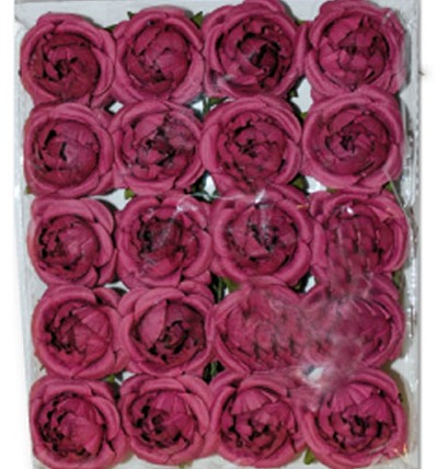 Цветы бумажные декоративные для флористики "Сиреневые розы", 