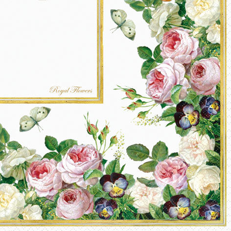 салфетка для декупажа Королевские цветы - Клумба