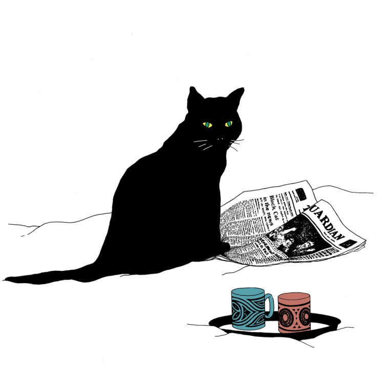 салфетки для декупажа Черная кошка, купить
