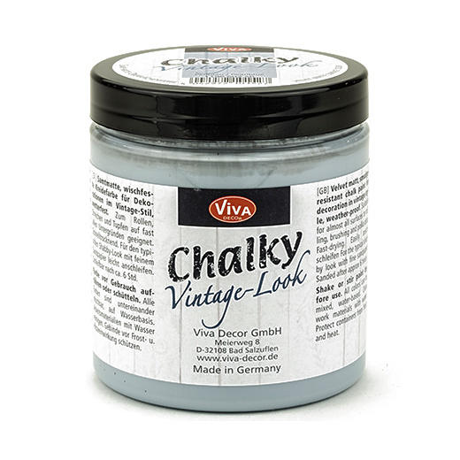 Краска меловая Chalky Vintage-Look 602 перламутровый голубой Viva Decor 
